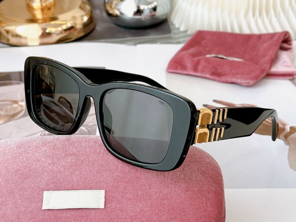 

luxury glasses miu sunglasses woman sunglasses high end designer sunglasses leg big mu word mother multicolor mu07ys 4 color optional size54, White;black