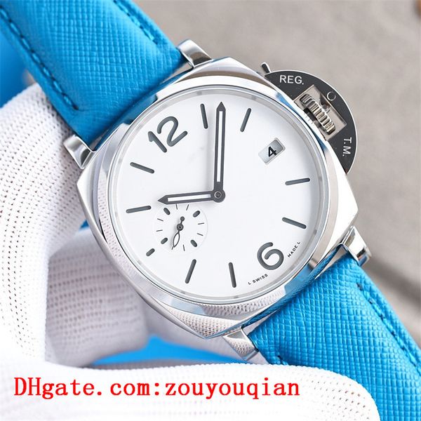 

pam watches luminor due joker montre de luxe boss 2555 movement wristwatches marina luxury business brand leather strap watch d10110
