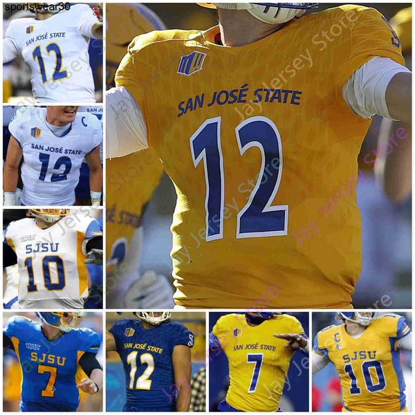

san jose state spartans sjsu football jersey ncaa college josh love dejon packer nick nash walker gaither hamilton osuna starkel robinson, Black;red