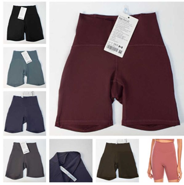 

lu-001 yoga shaping suit align women s sports high waist shorts 4-point pants running fitness gym underwear workout leggings lulus lemon wor