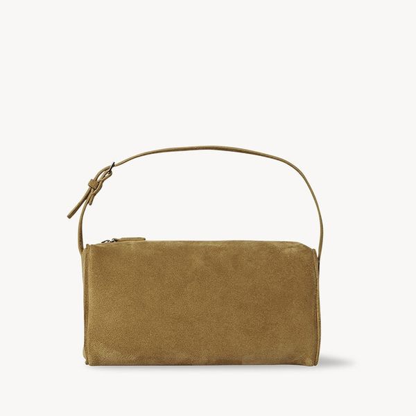 brown suede penholder