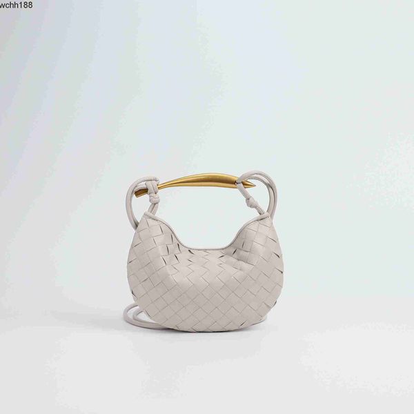 

shoulder metal fashion bag soft venetas designer straddle 2023 mini bags leather bottegas handbag sardines one women oblique 23cm woven vzjs