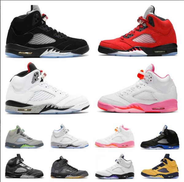 

jumpman 5 5s basketball shoes fire red oreo blue raging white bull red black metallic green bean bluebird safety orange concord racer sail d