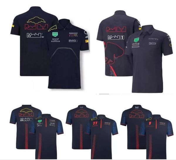 

f1 racing polo shirt summer team crew neck jersey same style custom made