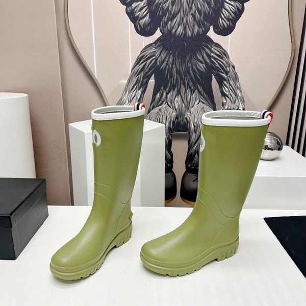 

high boots designer knee rainboots boot fashion women ccity winter channel warm shoes dfgv, Black
