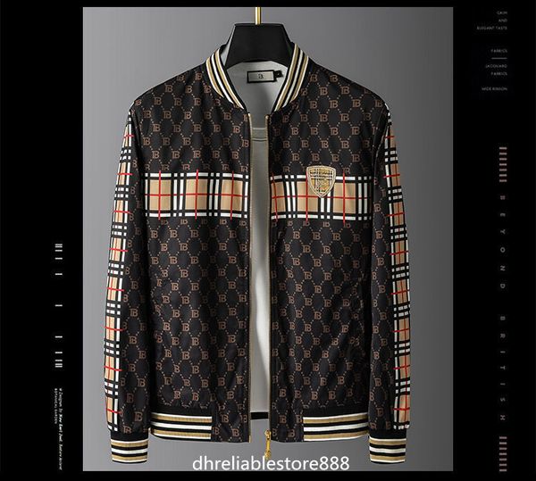 

fashion brand designer men's high-end jacket ruffian and handsome trend, spring and autumn new jacket, Black;brown