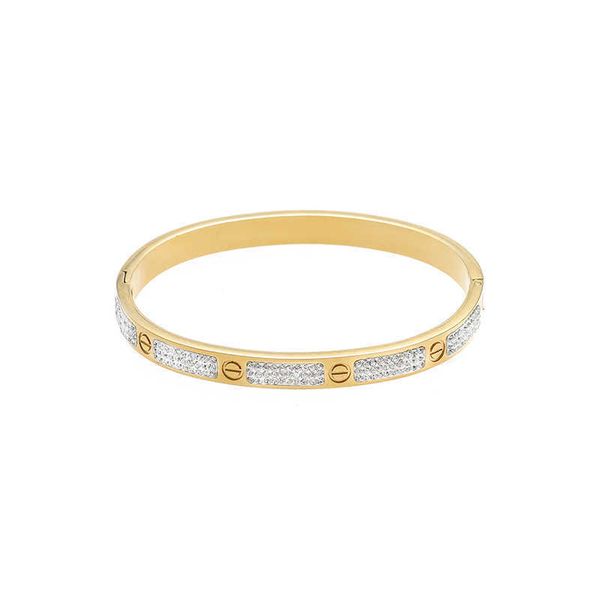 

counter quality new titanium steel full sky star nail card bracelet women's exquisite live broadcast stainlessmkjf, Black