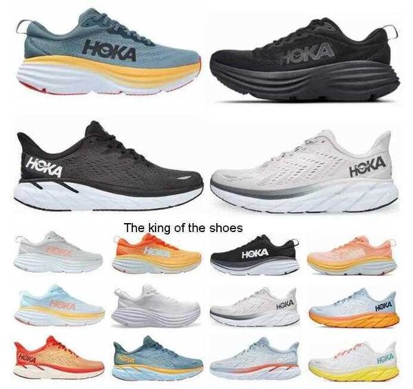 

2023 hoka one bondi 8 casual shoes mens hokas sneakers clifton 8 carbon x 2 sneaker triple black white goblin blue lilac amber yellow design