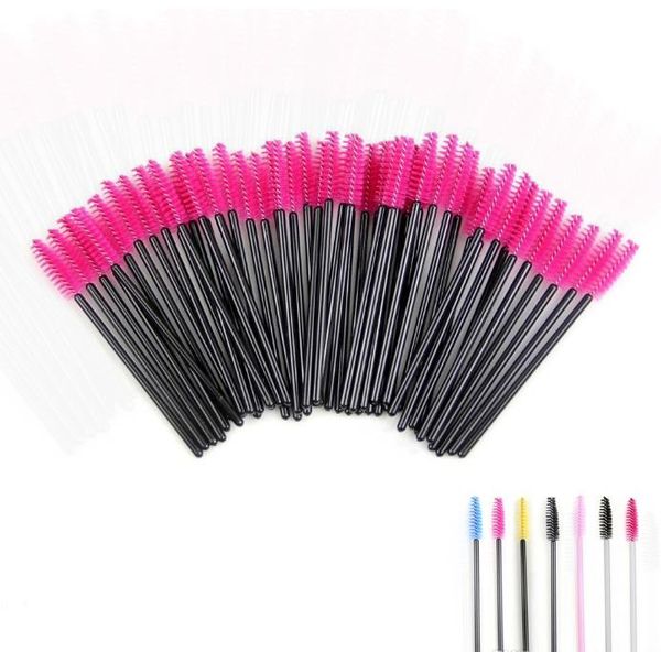

2021 50pack disposable eyelash mascara brushes wands applicator makeup brush kits pink dropship acceptable full
