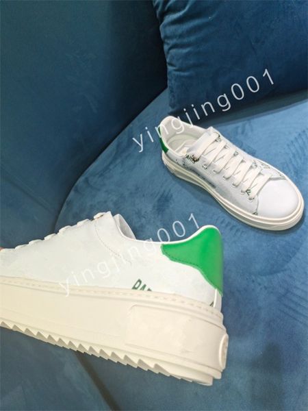 

new luxurys designer stripe casual shoes fashionable leather lace-up tennis shoe fabric low canvas sports men women, Black