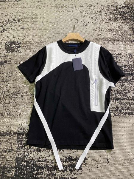 

tees men's plus polos round neck embroidered and printed polar style summer wear with street pure cotton 33rf, Black;brown