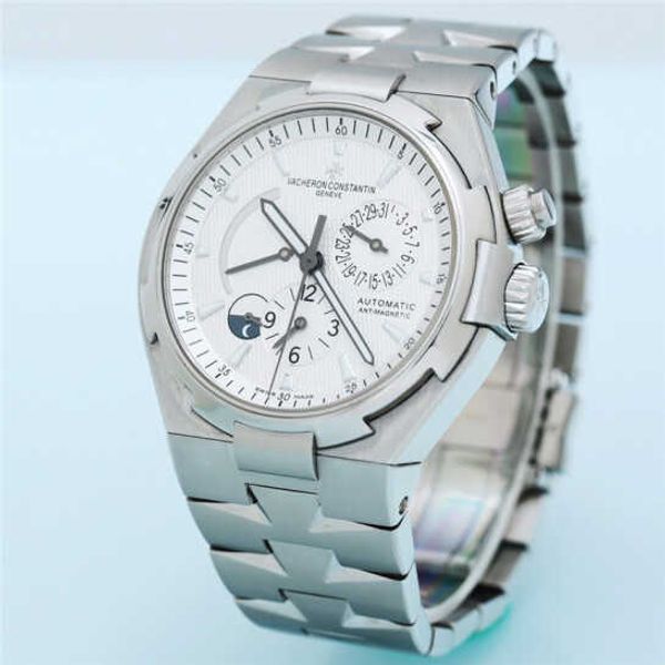 

moissanite luminous wrist watches v c seaovers diamond series 42mm 56t4 iced out bezel gift watch for man vachercon, Slivery;brown