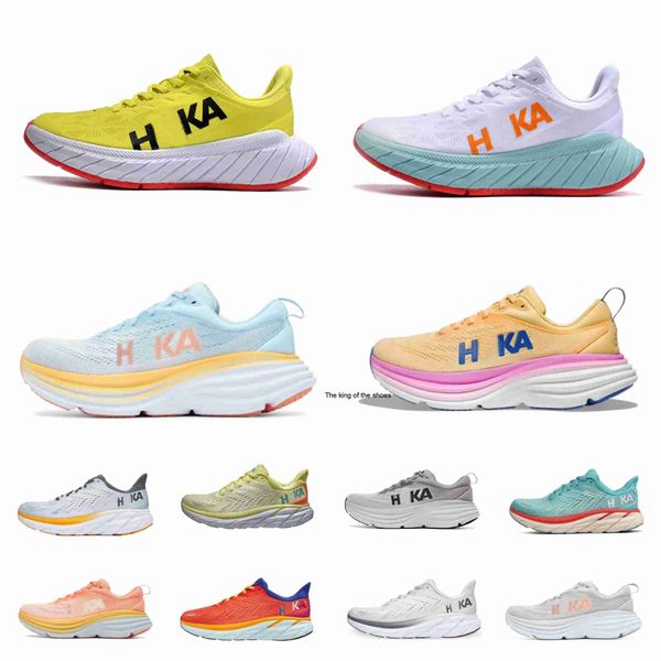 

hoka bondi 8 shoes women mens hokas one clifton 8 9 running sports triple white black cyclamen sweet lilac people trainers carbon x 2 on clo