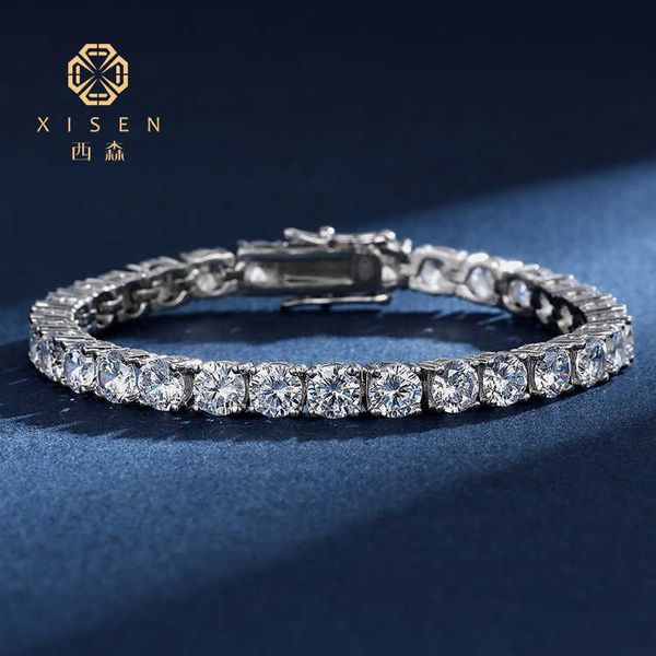 

18k gold cvd lab diamond women bracelet bracelets tennis, Silver