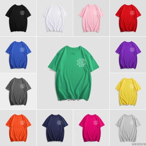 

mens designer ee tshirt eric emanuel t-shirt fashion sports fitness tshirt summer slim letter printed cotton short sleeve lapel, White;black