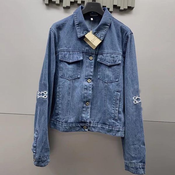 

designer denim jackets for men women classic style denim jackets thin coat print letter casual stylist overcoat outwear, Black;brown