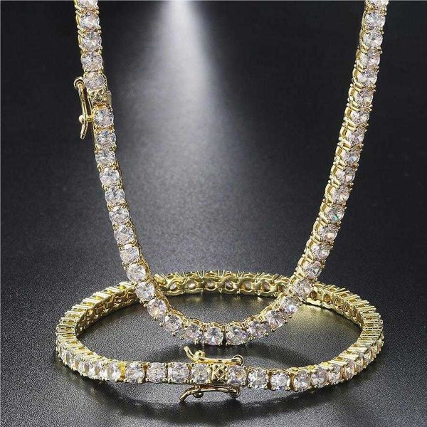 

hip hop jewelry mens necklace pass diamond tester vvs moissanite tennis chain iced out hip hop chain, Silver