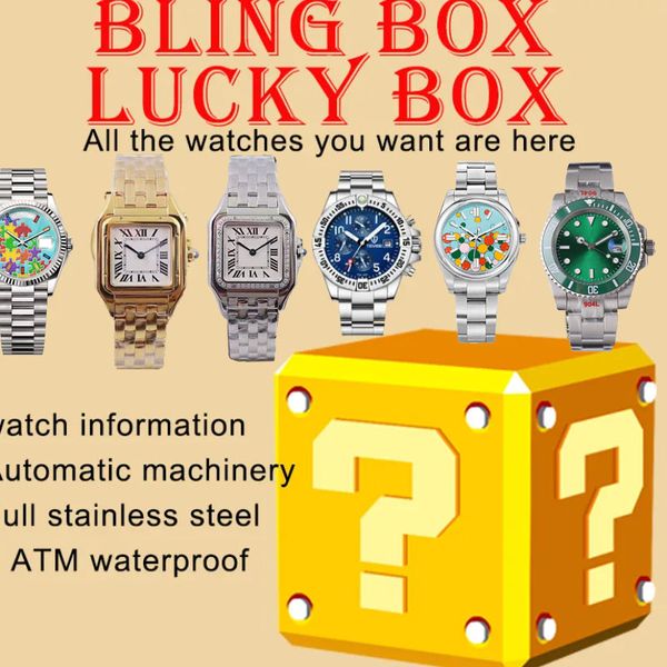 

in 2023, there will be 5 new lucky watches, mysterious blind box for men's watches, automatic mechanism for stainless steel ladies&#039, Slivery;brown
