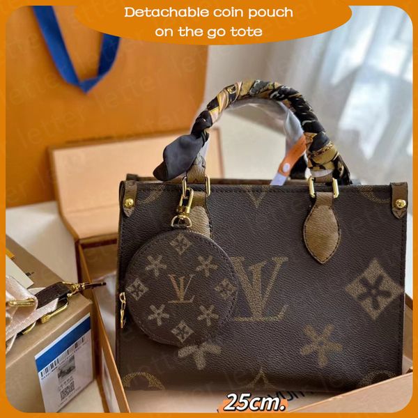 

designer bags onthego handbag womens leather bag clutch crossbody purse detachable adjustable shoulder strap handbags tote embossing messeng