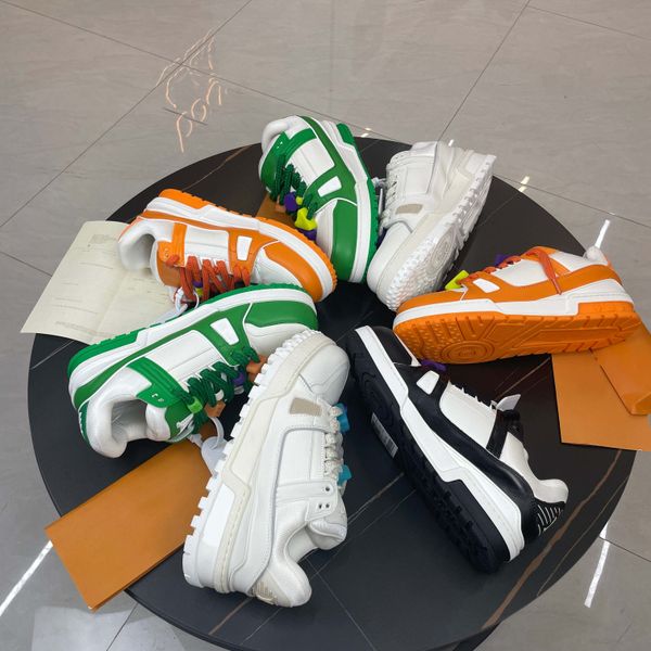 

classic designer new casual shoe coach maxi sneaker multi color classic retro thick sole elevated training shoes low sports shoes lvity boar, Black