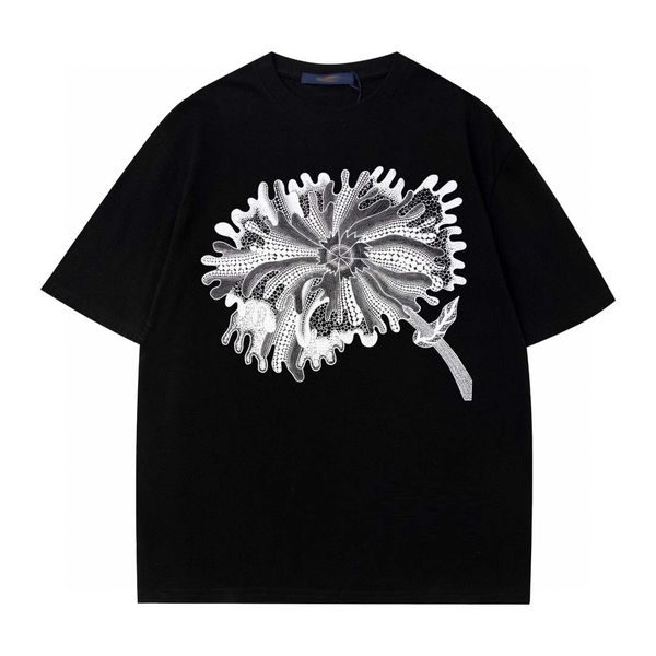 

mens designer t shirt fashion crew neck printed breathable short sleeve cotton designer tshirt summer tee top, White;black