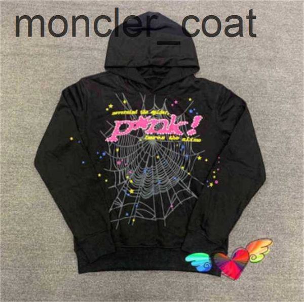 

mens hoodies sweatshirts sp5der 555555 designer women outerwear tracksuits angel number puff pastry printing grdh1k, Black