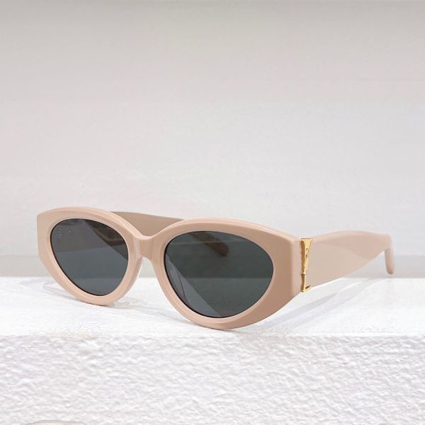 

2023 five star quality new style unique personality full frame wide mirror leg design women's sunglasses medium pink gray lens brand fa, White;black