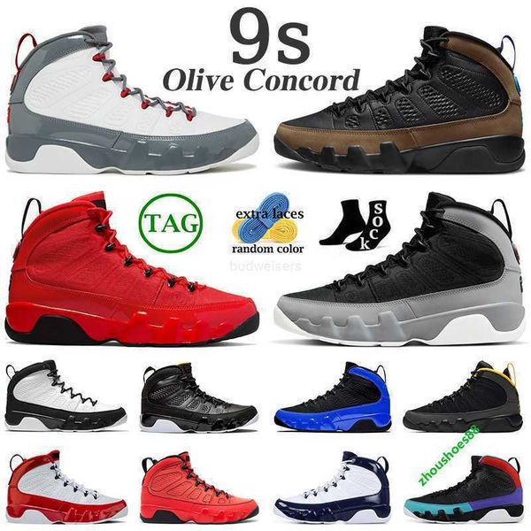 

jumpman 9 retro 9s men basketball shoes fire red olive concord particle grey chile red racer blue unc bred anthracite mens trainers outdoor
