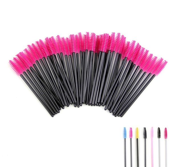 

2021 new 50pack disposable eyelash mascara brushes wands applicator makeup brush kits pink dropship acceptable full
