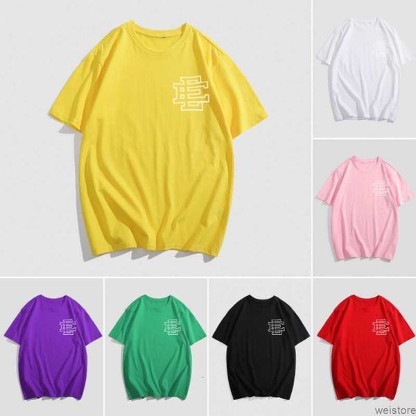 

mens designer ee tees eric emanuel t-shirt summer casual t shirt ins fashion slim letter printerd short sleeve loose high street grm1, White;black