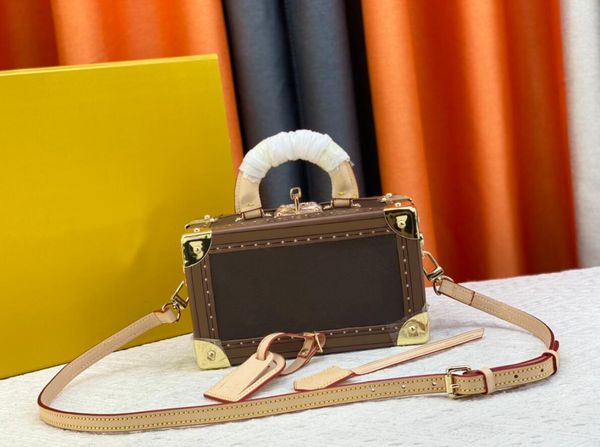 

ladies fashion casual designe luxury cosmetic box handbag crossbody shoulder bags tote messenger bag 9a m45673 valisette tresor trunk box ba