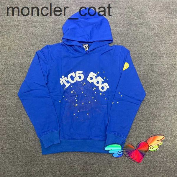 

mens hoodies sweatshirts mens hoodies sweatshirts blue sp5der 555555 hoodie men women 1 spider web pattern young thug pullovers white 55555w, Black