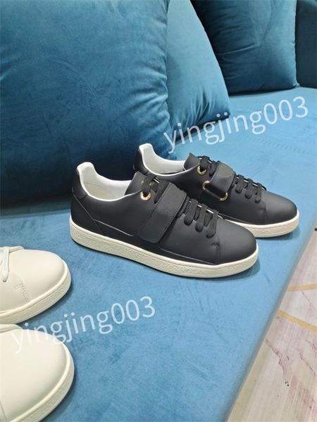 

new luxurys designer sneakers sneakers women casual shoes lady lambskin calfskin shoe retro style fashionable, Black