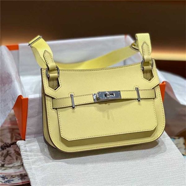 

women leather bag jypsieres h erm new genuine leather women's bag mini swift cowhide silver buckle single shoulder crossbody underarm b