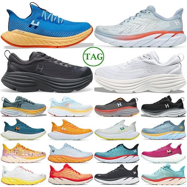 

clifton bondi 8 running shoes for men women triple black white harbor mist bellwether blue coral mountain spring lunar rock mens trainers sp