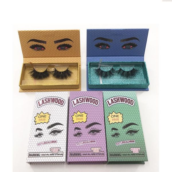 

2020 mink eyelashes custom lashwood eyelash box fluffy dramatic mink strip lashes new lashwood packaging case