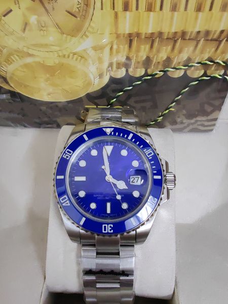 

mens watch watches with box automatic mechanical 2813 movement watches men ceramic bezel stainless steel luminous waterproof wristwatch, Slivery;brown