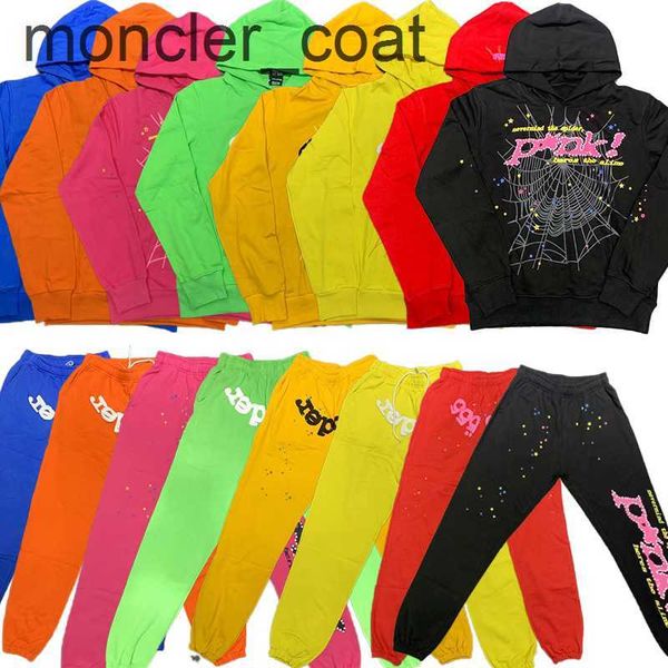

mens hoodies sweatshirts spider hoodies designer mens pullover red sp5der young thug 555555 angel hoodies men womens hoodie embroidered spid, Black