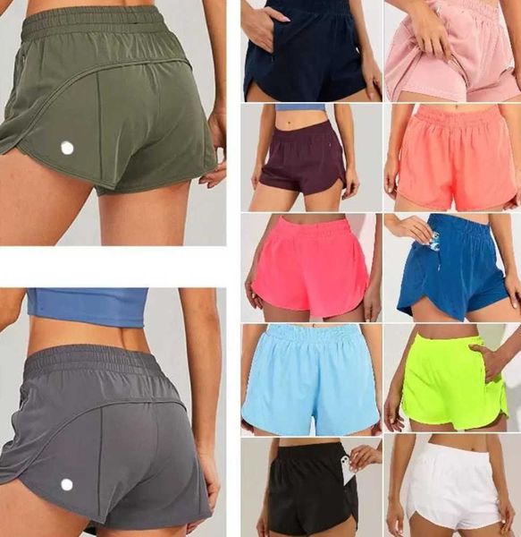 

lulus brand womens yoga outfits high waist shorts exercise short pants fi wear girls running elastic sportswear loose leisure6