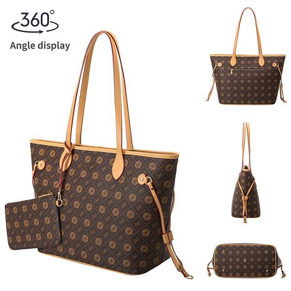 

handbag women's 2023 fashion large capacity shoulder bag versatile simple two piece tote bag big bag organizer shopping bags