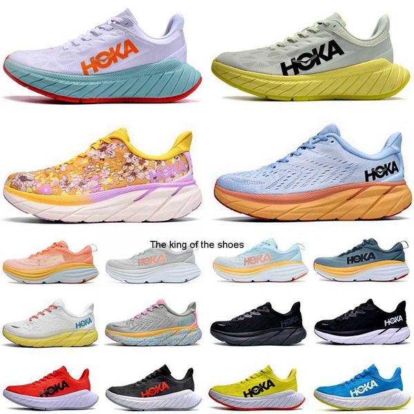 

hoka one bondi 8 carbon x2 running shoe clifton 8 training sneakers accepted lifestyle shock absorption highway designer hokas women men sho