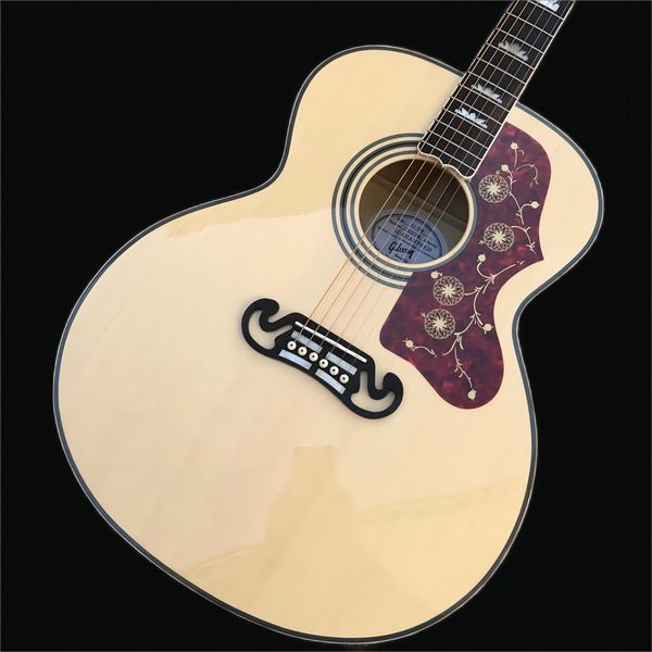 

oem acoustic guitar, flame shape maple back, fir colorful trunk guitar, ing