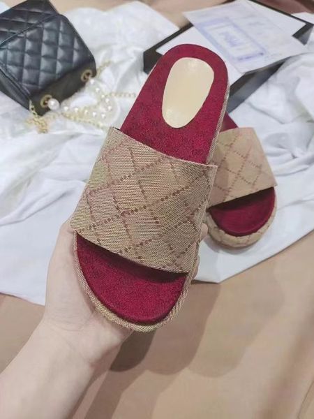 

designer thick sole elevated fashion slippers for women outerwear summer new network red versatile one line slippers, Black