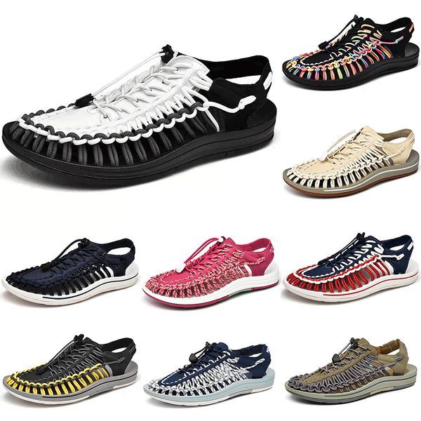 

low 2023 shoes casual woven men multi-colored white blue beige pink brown black red mens trainers outdoor sports sneakers color9612 s418 s42