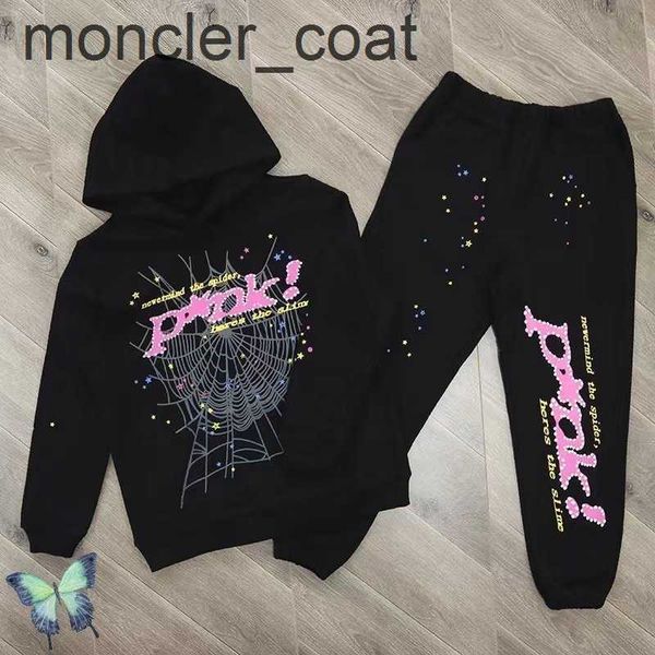

mens hoodies sweatshirts black brown spider hoodie sweatshirt real p tracksuit web pullovers sp5der 555555 sweatpaobe