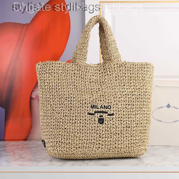 

designer bags stripes straw bag designer luxury crochet tote handbags beach women large capacity totes open triangular sequin classic letter