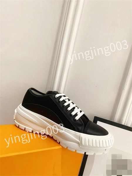 

2023 women casual shoes designer sneakers lady lambskin calfskin white shoe retro style fashionable quality size 35-41, Black