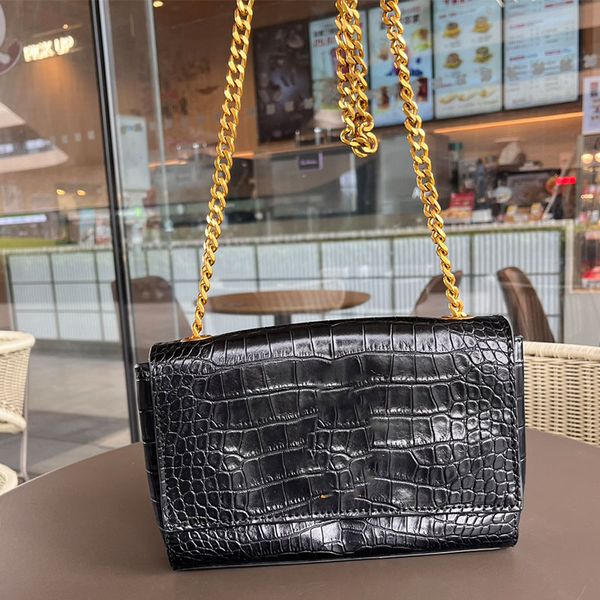 

crocodile skin designer bag shoulder bag womens handbag wallet luxury double sided underarm bag tote bags leather wallet bags inall categori