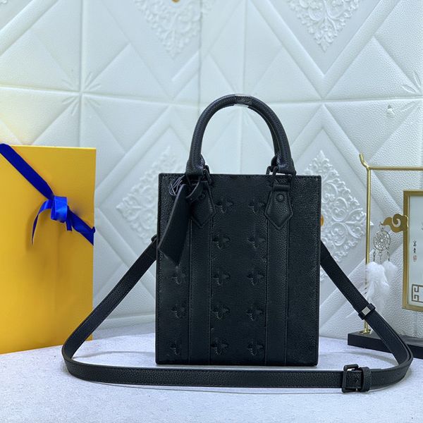 

designer bag mens mini tote bag #46453 vintage leather shoulder bag temperament printed crossbody bag high-end wallet card bag