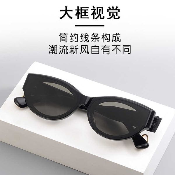 

sunglasses frames internet celebrity gm glasses gw003 trendy cool cat eye for women's summer style high-end hip-hop sunglasses, White;black